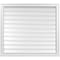 Ekena Millwork Vertical Surface Mount PVC Gable Vent: Functional, w/ 2"W x 2"P Brickmould Sill Frame, 38"W x 34"H GVPVE38X3403SF - alternate 1